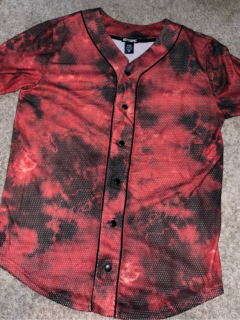 Hot Topic Mesh Baseball Jersey XS